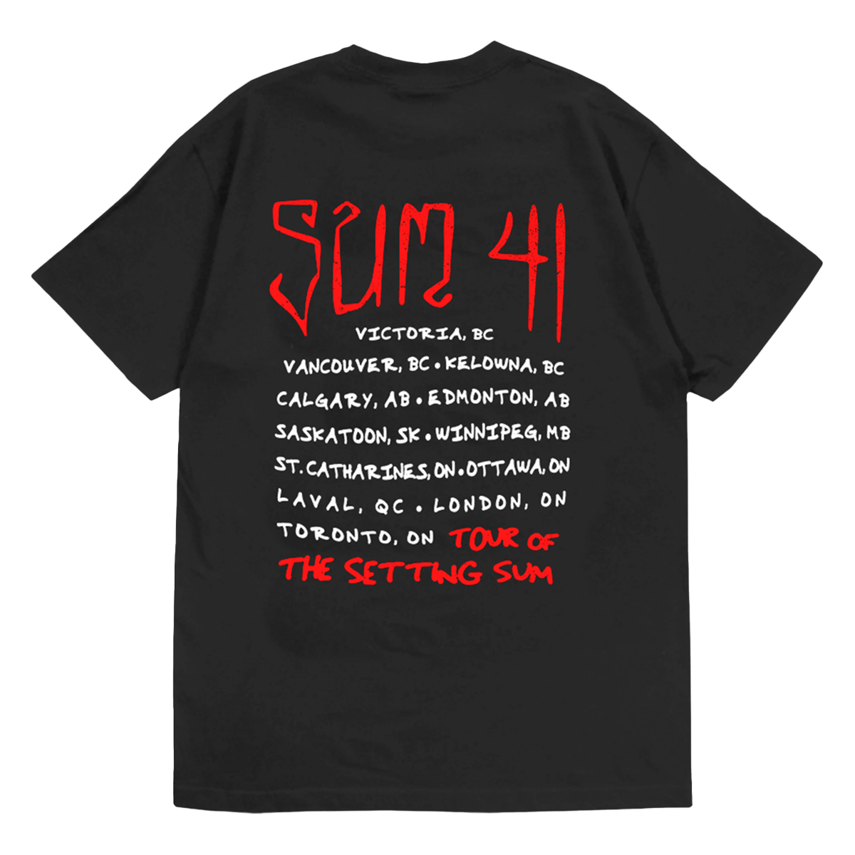 Skull Sketch Tour Tee - Black