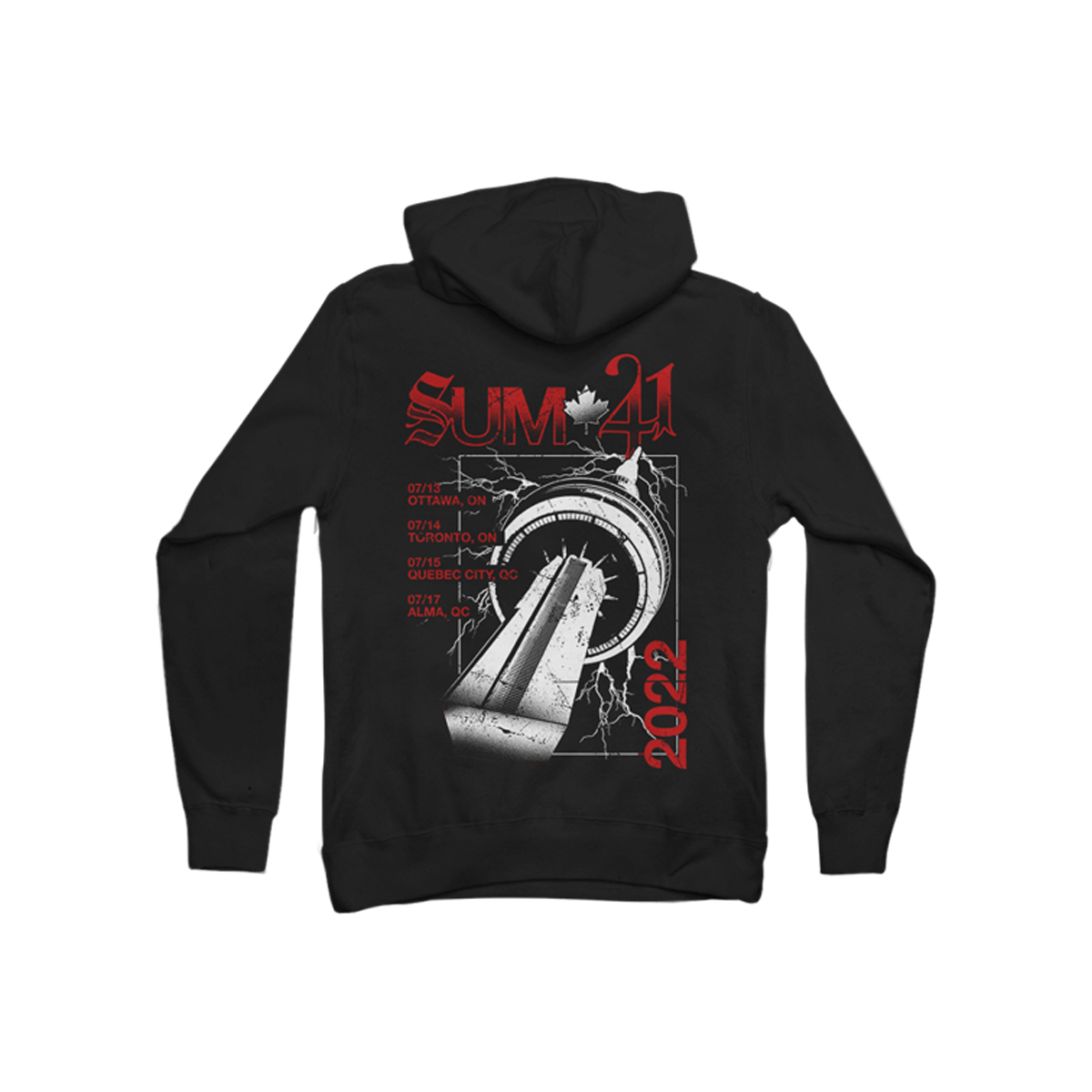 Canada 2022 Black Itin Zip Hoodie