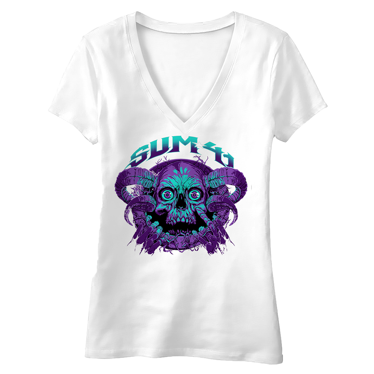 Women's V-Neck Purple Rage Tee