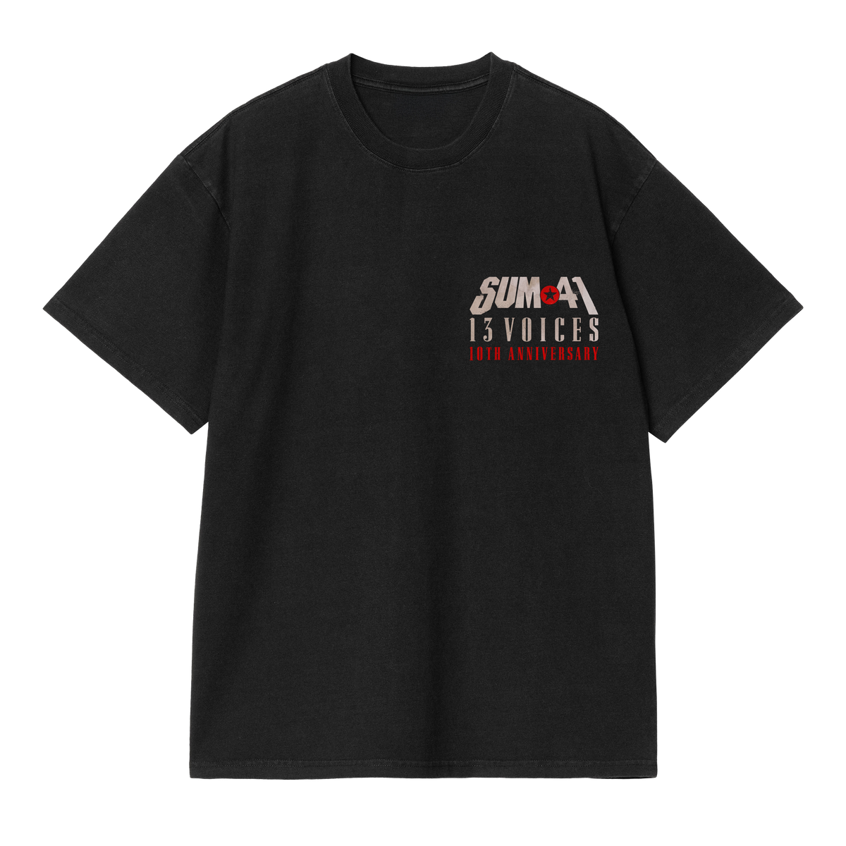 13 VOICES ANNIVERSARY TRACK LIST TEE