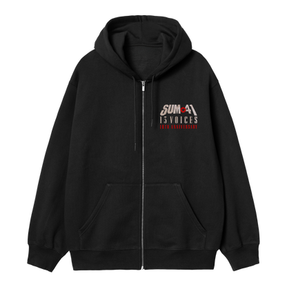 13 Voices Anniversary Tracklist Zip Up Hoodie