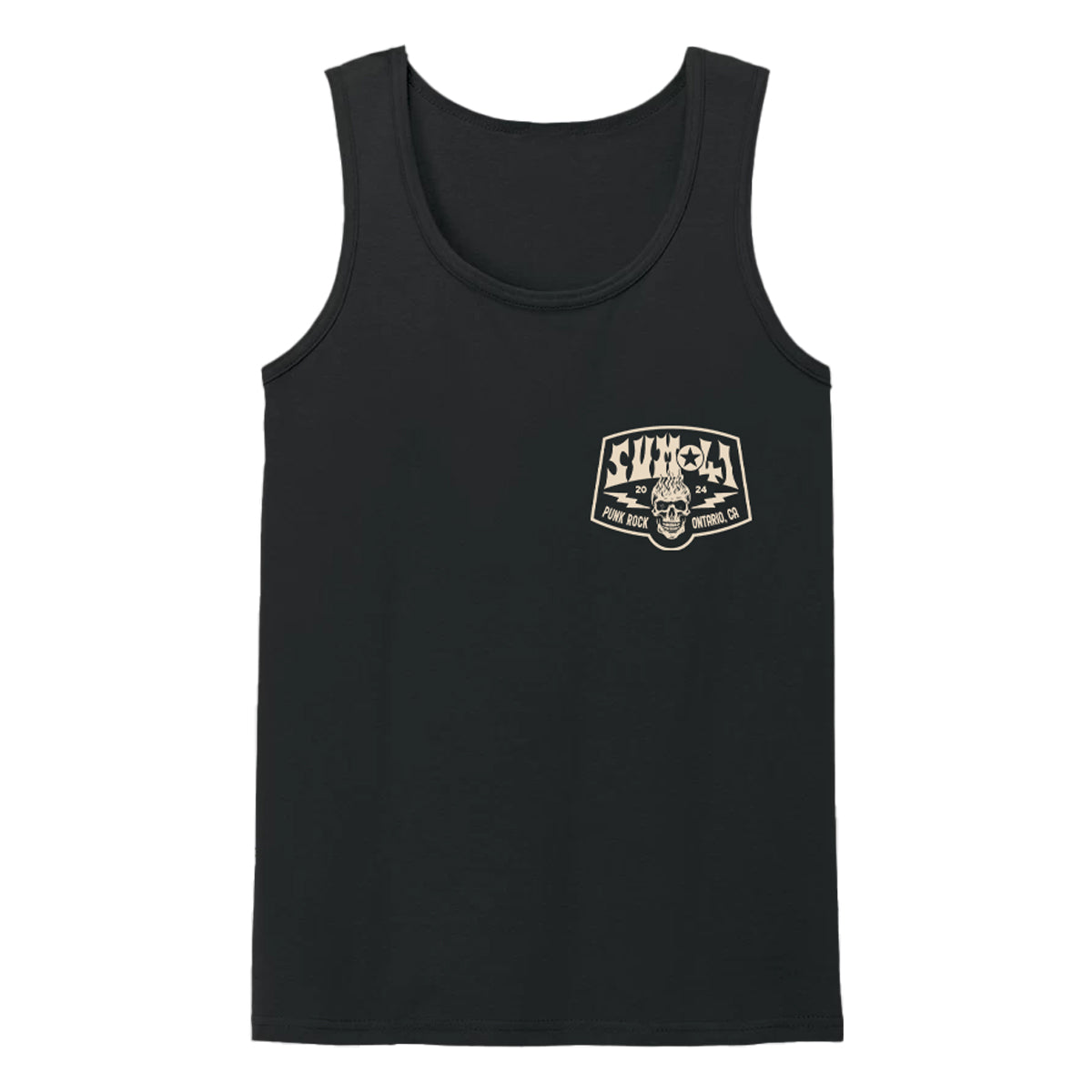 Flame Skull Logo Tank - Black – Sum 41